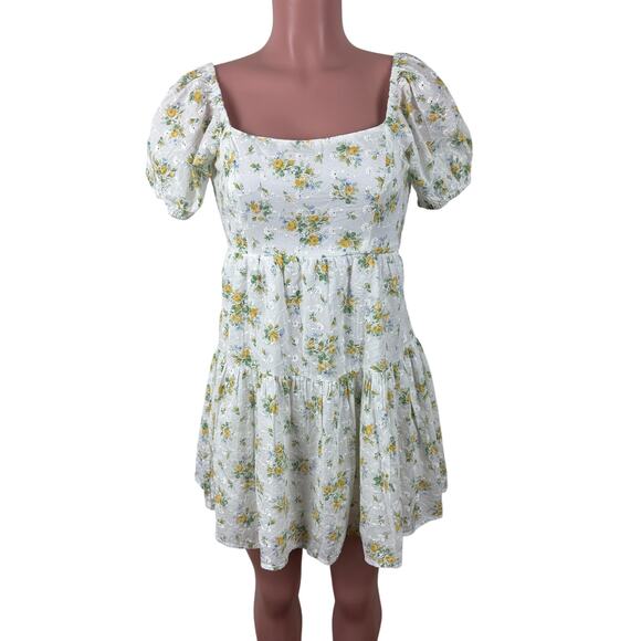 Jessica Simpson Dresses & Skirts - Jessica Simpson NEW floral mini dress Small cottage coquette preppy soft girl